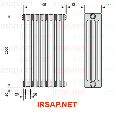 Радиатор IRSAP Tesi 52000/9 T18 CL 01